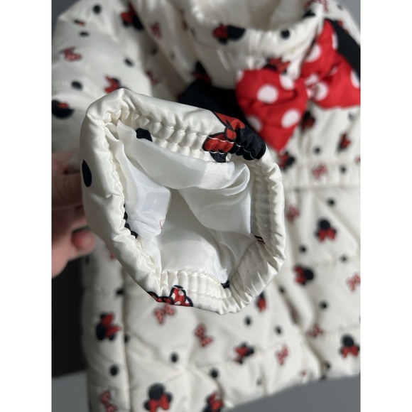 Disney Minnie Mouse  Winter Jacket Size 6 With Ears On Hood - Picture 7 of 8
